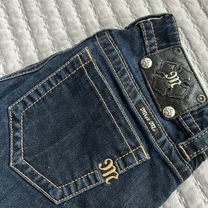 Miss me, basic dark wash jeans